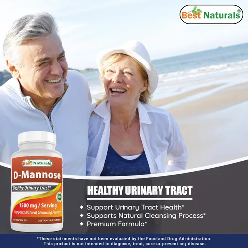 Vista 4 de Best Naturals D-manosa 1500 mg y glicinato de magnesio 425 mg