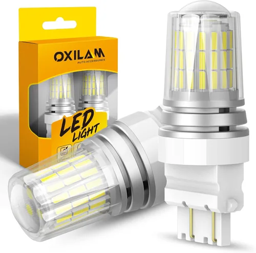 Vista 14 de OXILAM - Bombilla de luz LED para señal de giro BA15S 1156, CANBUS sin errores, 2200K, amarillo ámbar, 2800 LM, para 7506, 1156A, 1003, 1141, P21W