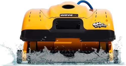 Vista 14 de Dolphin Wave 80 Aspiradora Robótica Automática para Piscinas Incluye Control Remoto y Carrito, Cepillo Limpiador de Línea de Flotación, Ideal