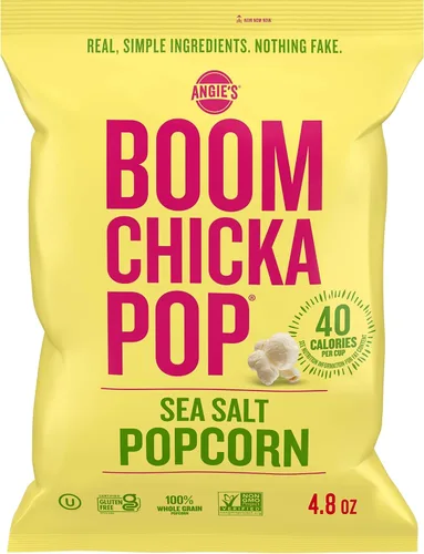 Vista 7 de Angie's BOOMCHICKAPOP - Maíz, bolsa de 5.5 onzas (paquete de 12 bolsas) Sin gluten; sabor a mantequilla real; ideal para noches de cine