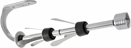Vista 10 de Dispensador de toallas de papel con una sola mano para montar en la pared y debajo del mostrador, soporte para toallas de papel de acero inoxidable
