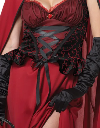 Vista 3 de Disfraz de Caperucita Roja de California Costumes para mujer adulta
