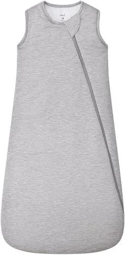 Vista 16 de HAPIU Saco de dormir unisex de rayón hecho de bambú TOG 1.0, cremallera premium de 2 vías, manta portátil para bebé All-Night Comfort, Buttery