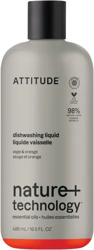 Vista 18 de ATTITUDE Jabón para Platos, Verificado por EWG, Líquido para Lavar Platos a Base de Plantas y Vegano, De Origen Natural, Aroma a Ralladura
