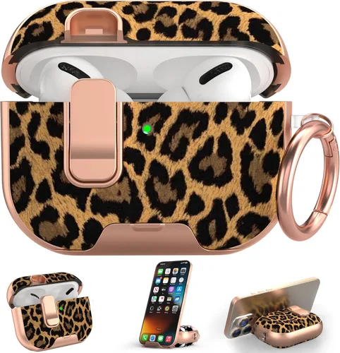 Vista 21 de Funda para Apple AirPods Pro 3 2025 con bloqueo de seguridad y soporte para negro - p