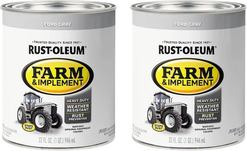 Vista 96 de Rust-Oleum Farm & Implement 280176 - Pintura esmaltada, galón, naranja (Allis Chalmers Orange)