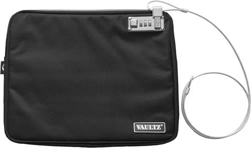 Vista 6 de Vaultz Bolsa de engranajes de campo con correa, pequeña, 5 x 8 pulgadas, negro (VZ00739)