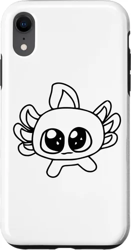Vista 8 de Funda para disfraz de cumpleaños para iPhone 14 con diseño de ajolote kawaii para niñas y niños