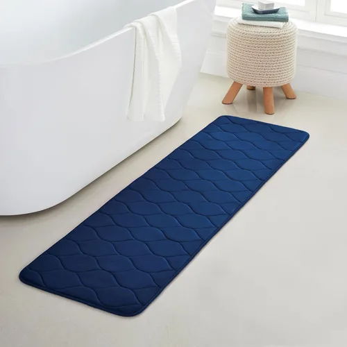 Vista 20 de Yafa Home Fashion 1 alfombra de baño de 17 x 24 pulgadas, espuma viscoelástica, absorbente de agua y antideslizante, color negro