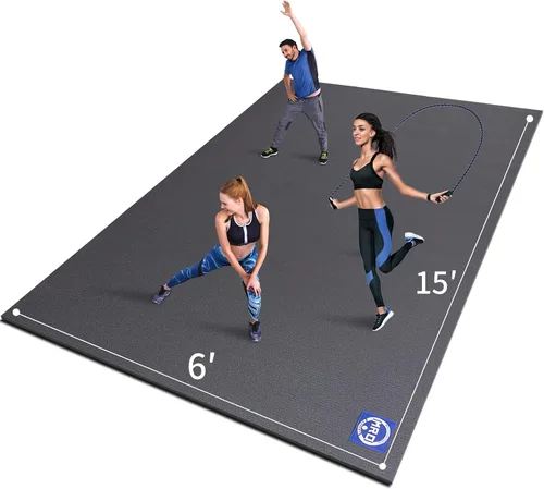 Vista 7 de MRO Extra Large Exercise Mat 15'x6'/12'x6'/9'x6'(7mm)