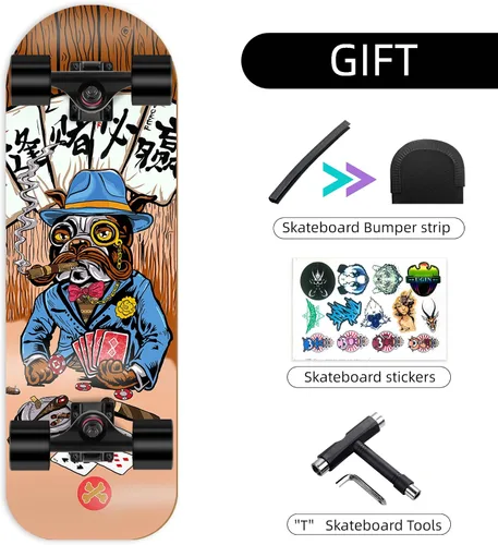 Vista 7 de Patineta completa para mascotas diseñada para perros y mascotas