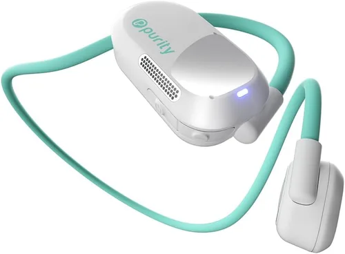 Vista 34 de Auriculares Purity Air de oído abierto - Auriculares inalámbricos Bluetooth de conducción de aire con micrófono dual para iPhone/Android - Comodidad