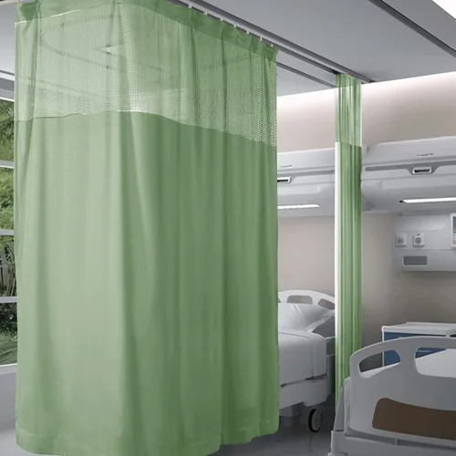 Vista 20 de Fcosie Cortinas divisoras de habitación de hospital con ganchos planos para cubículo, pantalla de privacidad para hospital, clínica médica