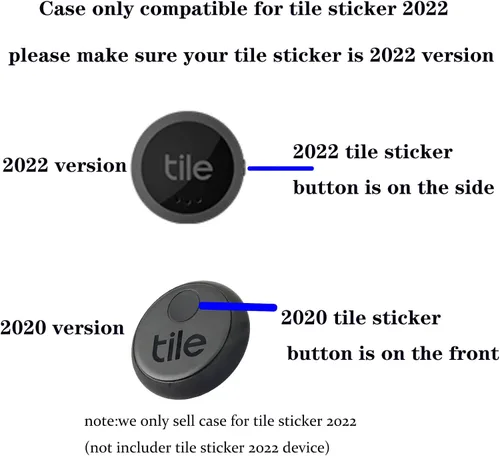 Vista 3 de Funda para adhesivo de azulejos (2022), paquete de 2 unidades. (brilla en la oscuridad) cubierta de rastreador Bluetooth, soporte protector
