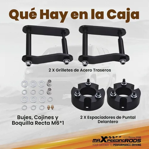 Vista 7 de Kit de nivelación de elevación de 7,5 cm delantera y 5 cm trasera para Nissan Frontier Xterra 2005-2023, para Suzuki Equator 2009-2012, espaciadores