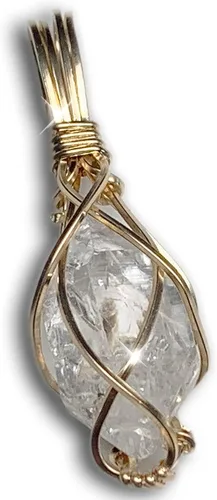 Vista 10 de 66 necklace pendant gemstones choose from moldavite, citrine, or herkimer diamond