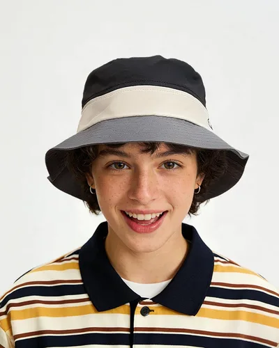 Vista 2 de Clakllie Cotton Fisherman Cap Unisex Bucket Hat Foldable Lightweight UV Protation Caps Hiking Travel Hats Outdoor Sports Cap