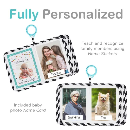 Vista 3 de Urban Kiddy™ Mi Primer Álbum Familiar del Bebé Juego de Regalo de Libro de Tela Fotográfico Suave para Recién Nacidos, Niños Pequeños y Niños