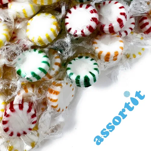 Vista 6 de Fruit Starlight - Discos de caramelo, manzana, fresa, limón, naranja, 3 libras a granel