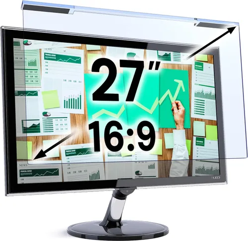 Vista 23 de VINTEZ Panel protector de pantalla de bloqueo de luz azul de 14 pulgadas para monitor de computadora y portátil de pantalla ancha 16:9 – Película