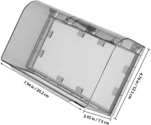 Vista 2 de Cubiertas de salida de placa de luz de doble posición engrosadas para enchufe pegajoso para uso en exteriores