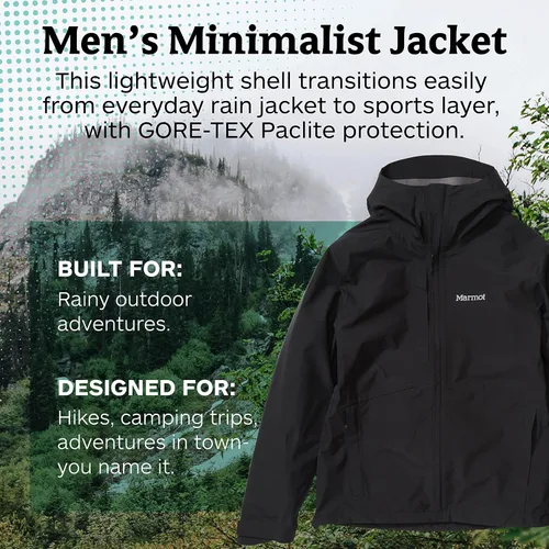 Vista 2 de Marmot - Chaqueta minimalista, ligera e impermeable para hombre.