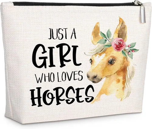 Vista 11 de GevGuxLuo A girl loves Makeup Bag, Beige, Contiene mi cara