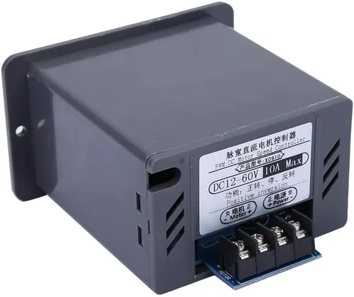 Vista 6 de Controlador de velocidad del motor, DC 12V-60V 10A CW/CCW Velocidad ajustable con controlador de interruptor Motor de CC Gobernador de motor DC