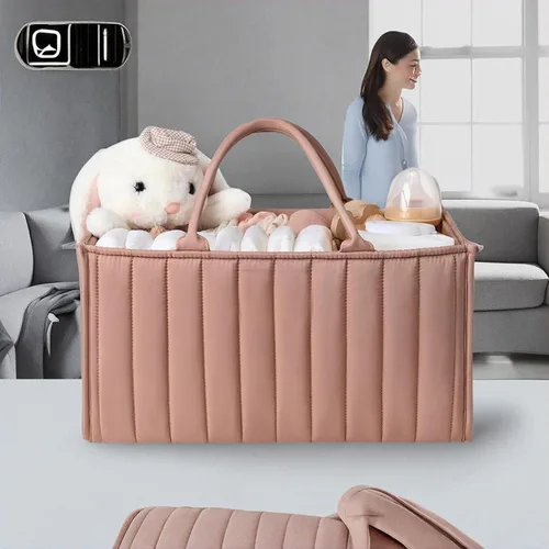 Vista 7 de Amplio organizador de pañales – Organizadores de bebé personalizables y almacenamiento para mamá – Diseño portátil y elegante – Ideal para artículos