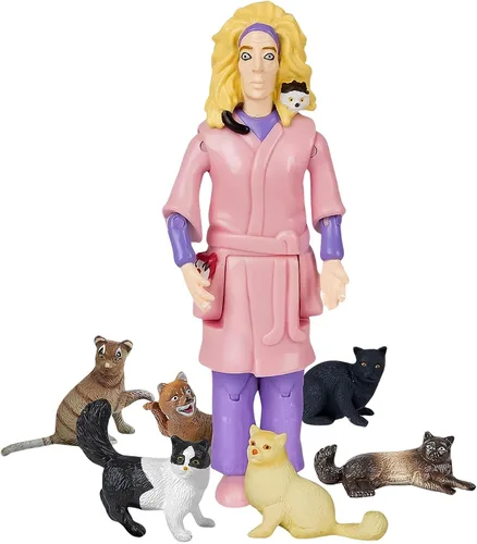 Vista 3 de Accoutrements Crazy Cat Lady Figura de acción multicolor, 8 pulgadas