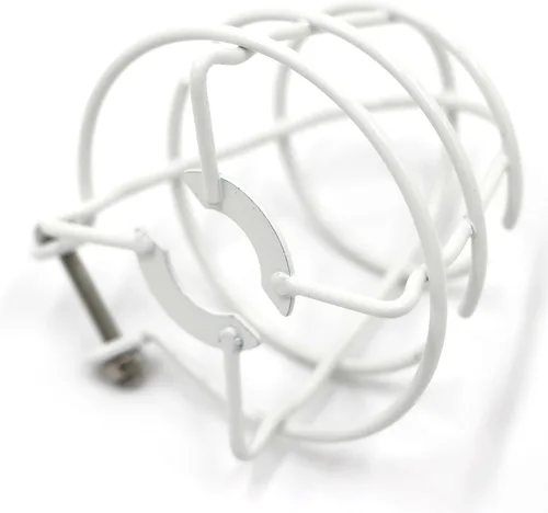 Vista 9 de Protector de jaula para aspersor contra incendios de 1/2" (Paquete de 12, Blanco, Acero, Montaje en pared)