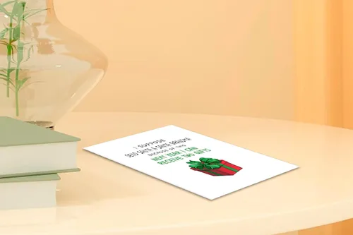 Vista 4 de Joycard Tarjetas de Navidad divertidas y humorísticas, tarjetas de felicitación de Año Nuevo, tarjeta de felicitación de Navidad para novio, novia