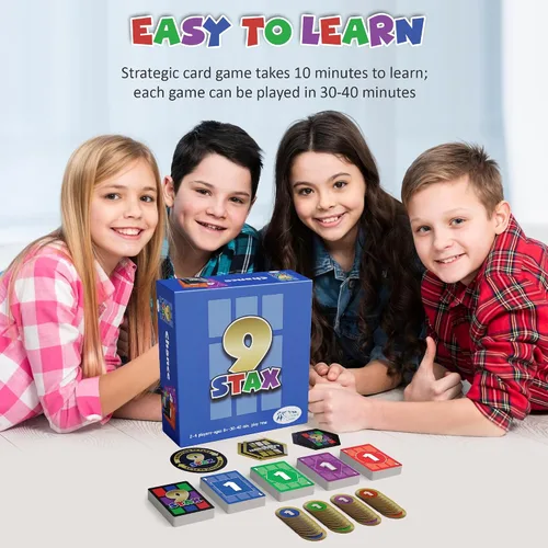 Vista 9 de Juego de cartas – Juego de cartas familiar – Diversión para niños, adolescentes y adultos – Ideal para 2 – 4 jugadores – para noche de juegos, noche