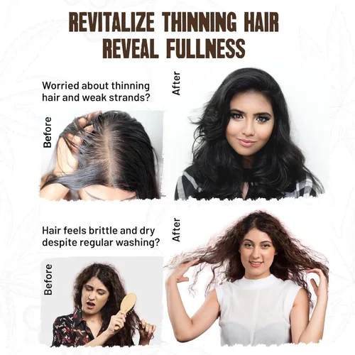 Vista 5 de Herbishh Barra de champú para el crecimiento del cabello, fortalecimiento y nutrición, sólido para adelgazar el cabello, infundido con biotina, sin