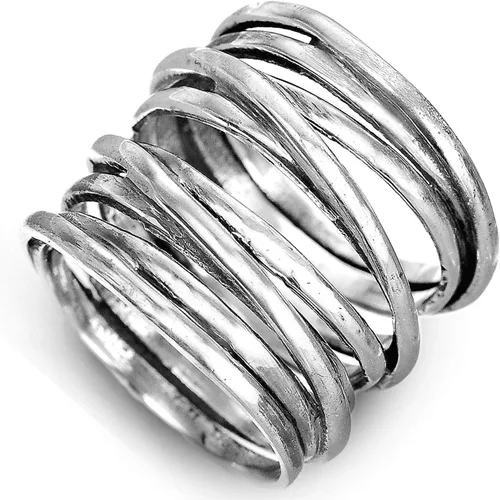 Vista 2 de Boho-Magic Anillos bohemios de plata de ley 925 para mujer, juego de joyas de moda, paquete único de anillos de plata apilables para estilo diario