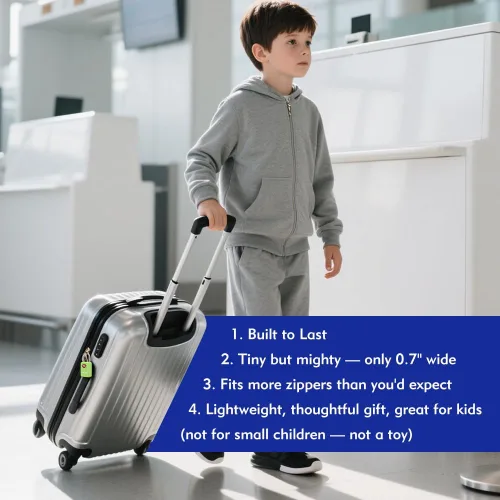 Vista 5 de Sure Lock Cerraduras de equipaje aprobadas por la TSA con llaves para viajes, cuerpo de aleación de zinc con grillete de acero, llave similar, llave