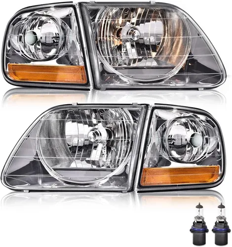 Vista 11 de Faros delanteros PIT66 compatibles con Ford F150 1997-2003, 04 F150 Heritage
