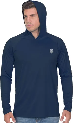 Vista 19 de Camisa de pesca para hombres de manga larga, con protección solar SPF 50+ UV, camiseta tipo sudadera Negro