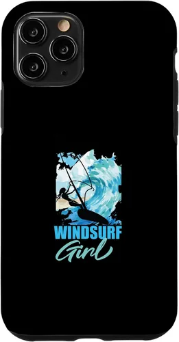 Vista 10 de iPhone 14 Pro Windsurf Girl Water Sports Windsurf Windsurfer Case