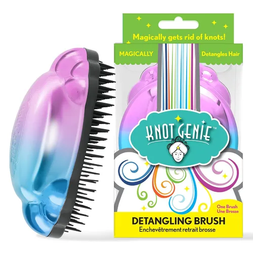 Vista 12 de Knot Genie, Cepillo para desenredar el cabello, Azul