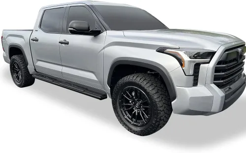 Vista 5 de APS Estribos Nerf estilo OE negro compatibles con Toyota Tundra 2022-2024 CrewMax