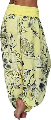 Vista 4 de Trajes de vacaciones para mujer, talla grande, estampado floral, pantalones acampanados Haren, pantalones casuales de yoga, pantalones básicos