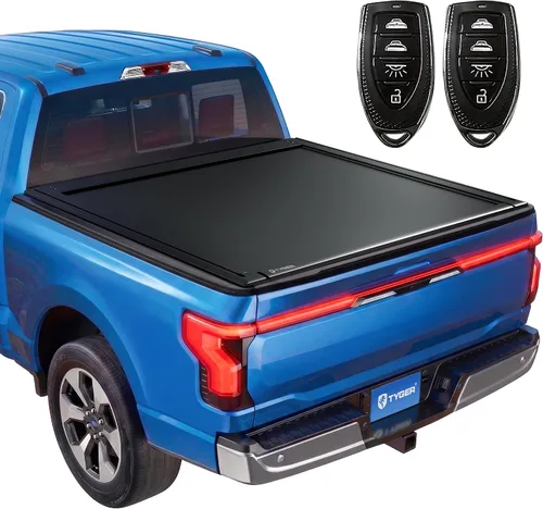 Vista 32 de Tyger Auto T1 Funda de caja de camioneta enrollable suave, compatible con Ford F-150 2004-2008, Lincoln Mark LT 2005-2008, cama Styleside de 5.5
