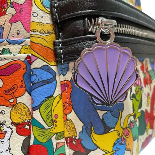 Vista 4 de Loungefly Disney The Little Mermaid - Bolso de hombro con doble correa para mujer Multi Sirena