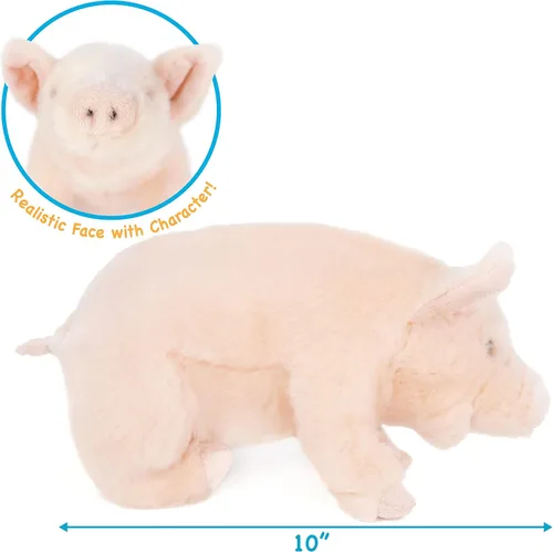 Vista 3 de TigerHart Perla The Pig - Peluche de 11 pulgadas