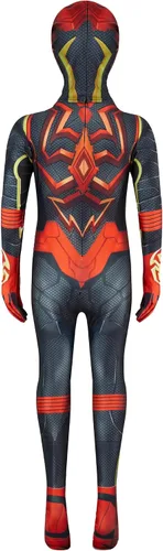 Vista 2 de QEOTOH Disfraz de superhéroe para niños