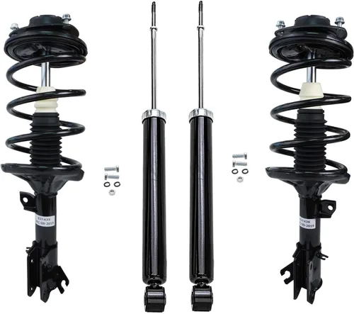 Vista 55 de Detroit Axle - Puntales y Amortiguadores para Chevy Traverse Buick Enclave GMC Acadia Saturn Outlook 2007-2012, 2 puntales delanteros con resorte