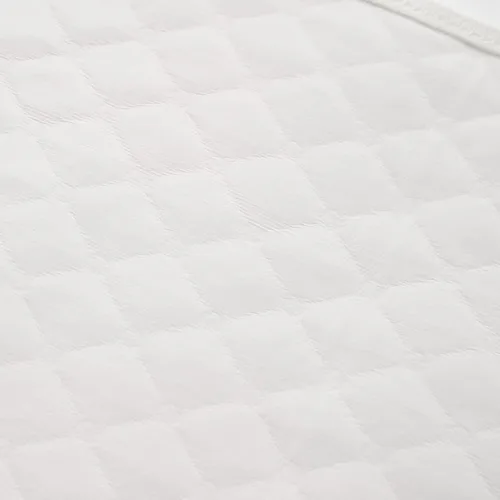 Vista 3 de Pleasant Boulevard Forro portátil impermeable para cambiador de bebé, lavable y reutilizable, hecho con TPU transpirable, 27 x 13 pulgadas Blanco