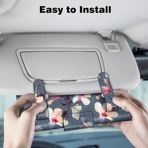 Vista 5 de CaseBot - Soporte de pañuelos para visera de coche, soporte de servilletas para visera de sol, porta mascarillas para coche, caja de pañuelos