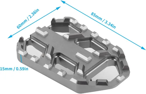 Vista 7 de Estriberas para motocicleta, reposapiés, reposapiés, reposapiés, reposapiés ancho, compatible con FordL650 DL1000 VSTROM 650XT/1000XT (TAI)